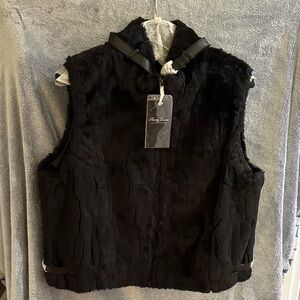 Terry Lewis Classic Luxuries Black Fur Vest